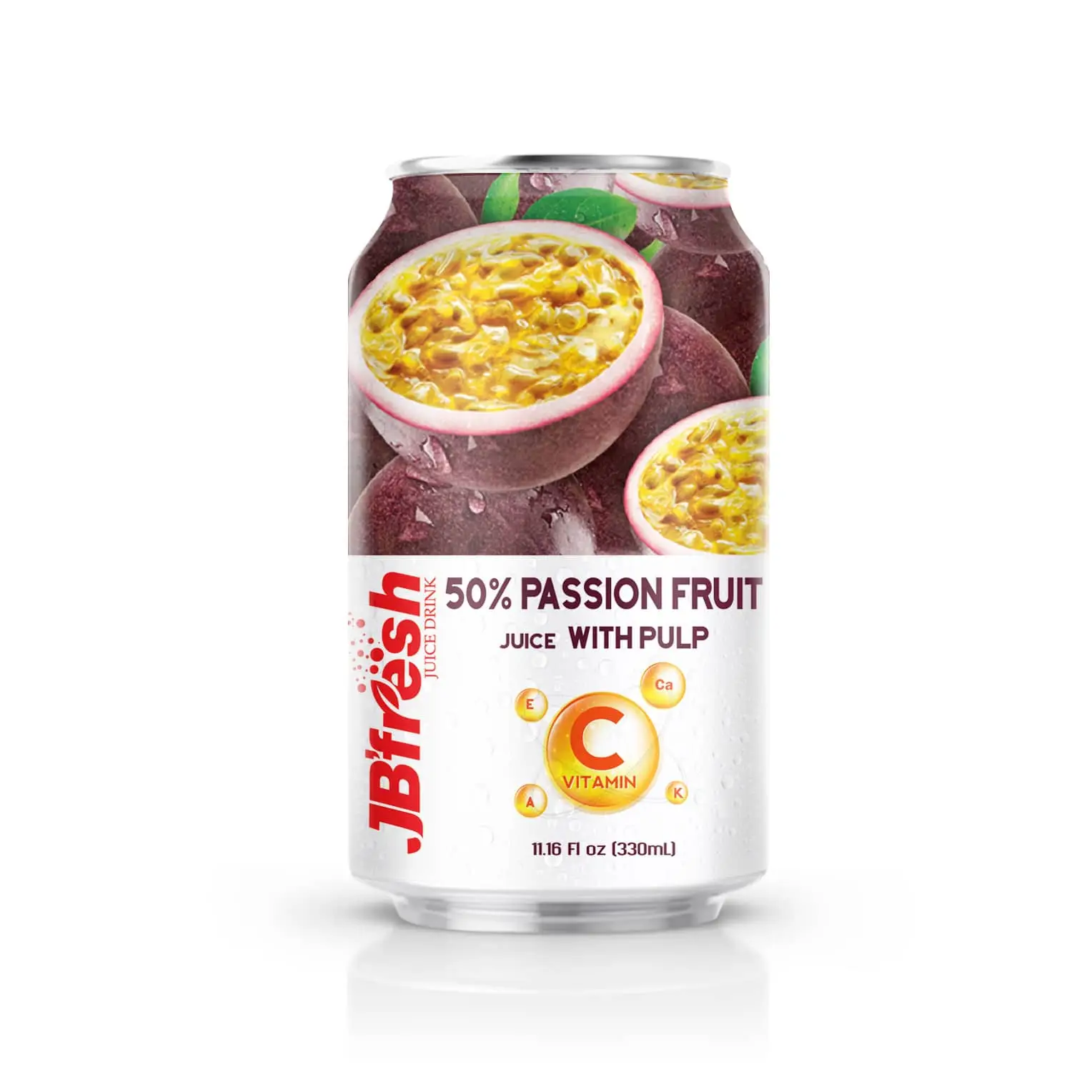 Low MOQ 330ml Passion Fruit Juice Drink Premium Soft Drink OEM ODM by Nawon Beverage Supplier